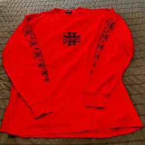 West Coast Choppers Red Long Sleeve Shirt